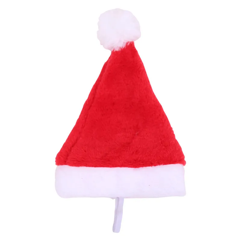 Animaux de compagnie Chapeaux de Noël Noël Petit chapeau de Père Noël en peluche pour animal de compagnie Chien Chat Chapeau Joyeux Noël Décorations pour la maison Cap Bonne année cadeau GGB2369