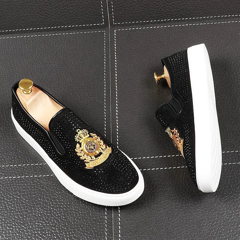 Wholesale Mens Sequined Loafers Casual Glitter Dress Shoes Platform Driving  Flats Fashion Sneakers For Men Sizes 38 43 At Only $48.92 | DHgate.Com