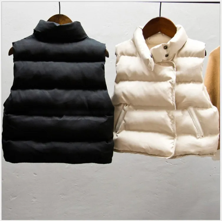 2021 New Autumn And Winter Kids Vest Boys Girls Warm Waistcoat Children Cotton Jackets Child Outwear