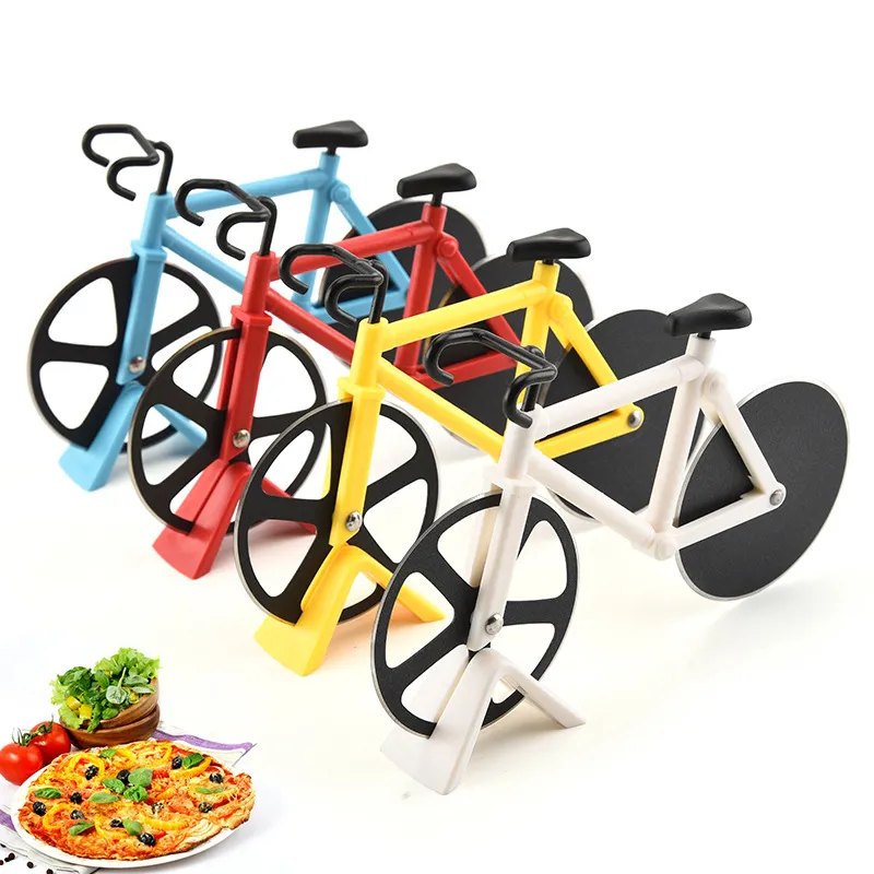 Creative Pizza Cutter Wheel Keuken Messen - Gladde Roterende Slicer Snijden Wielen Bakken Werktuigen Fietsvorm