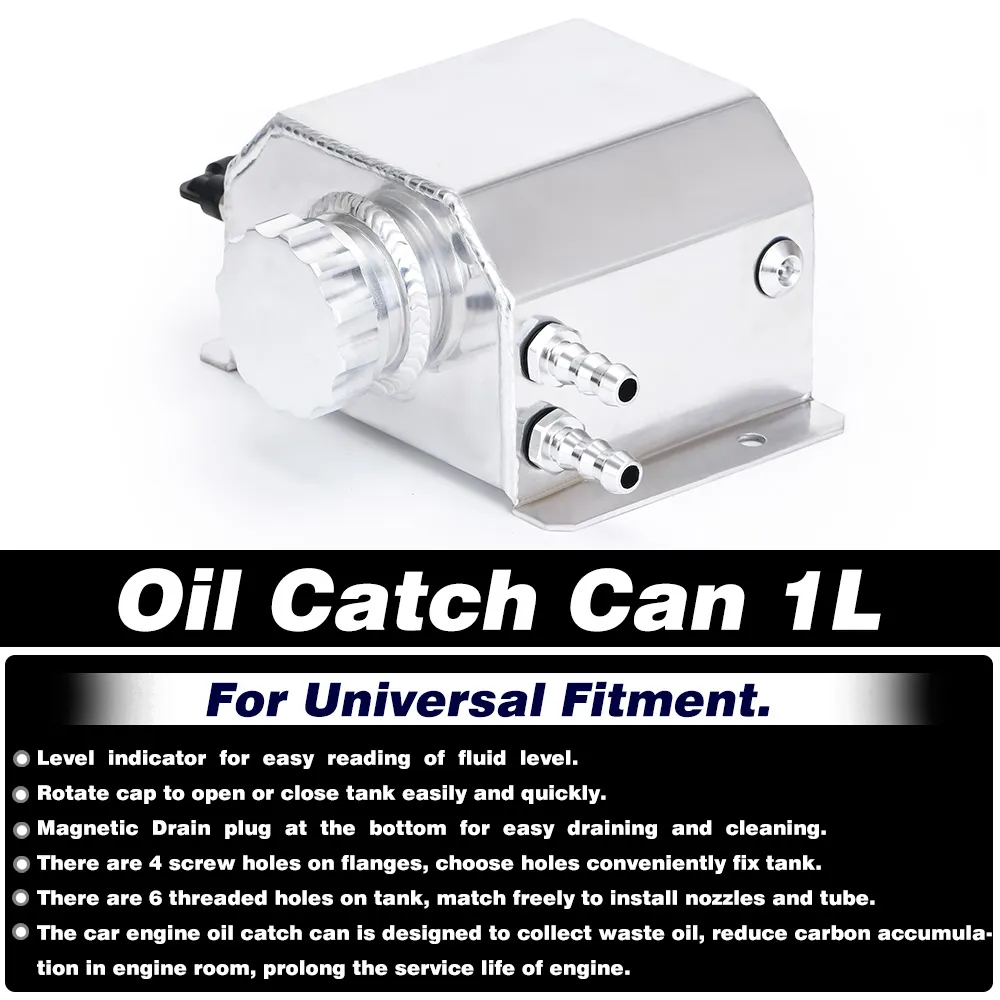 Aluminium Small Oil Catch Tank 1Ltr