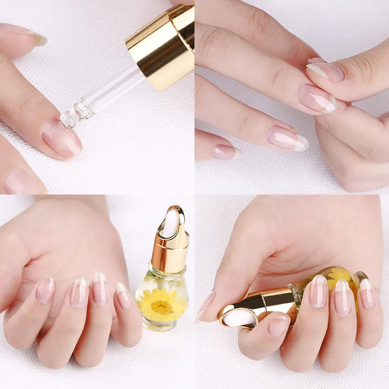 Set 5 stcs Nail Art Nourishment Cuticle Oil Natural Flower Geur Cutices Oliën Revitalizer behandeling Nutrition Poolse behandeling3338536