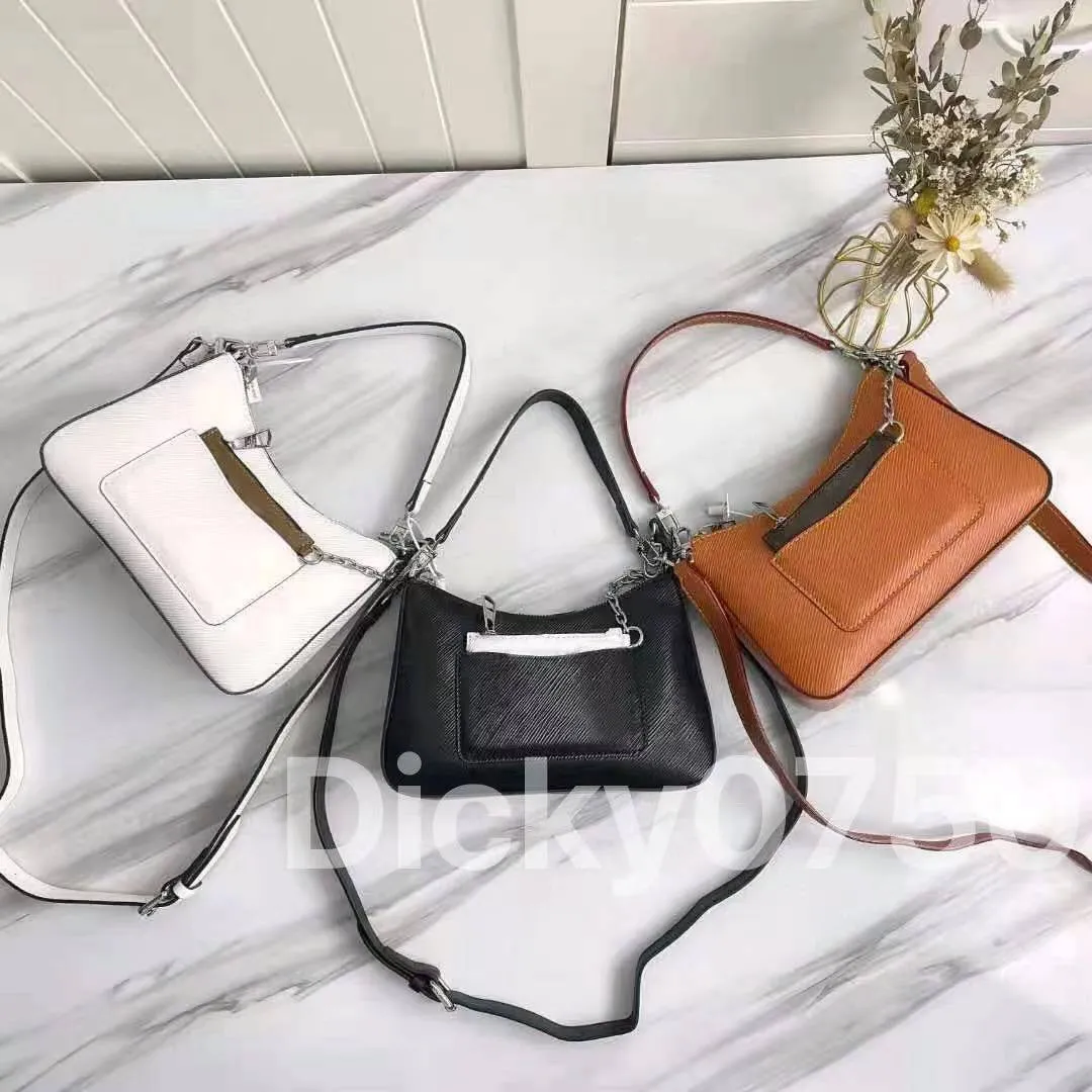 Designer Messenger-väska Kompositväskor Handväskor kedja clutch crossbody lady hobo twin set klassisk randig axelväska för kvinnor modekedjor handväska handväska