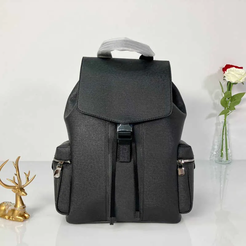 2021 luxe mode sac en cuir hommes voyage sac à dos noir couleur correspondant designer livre grande capacité de sacs à main