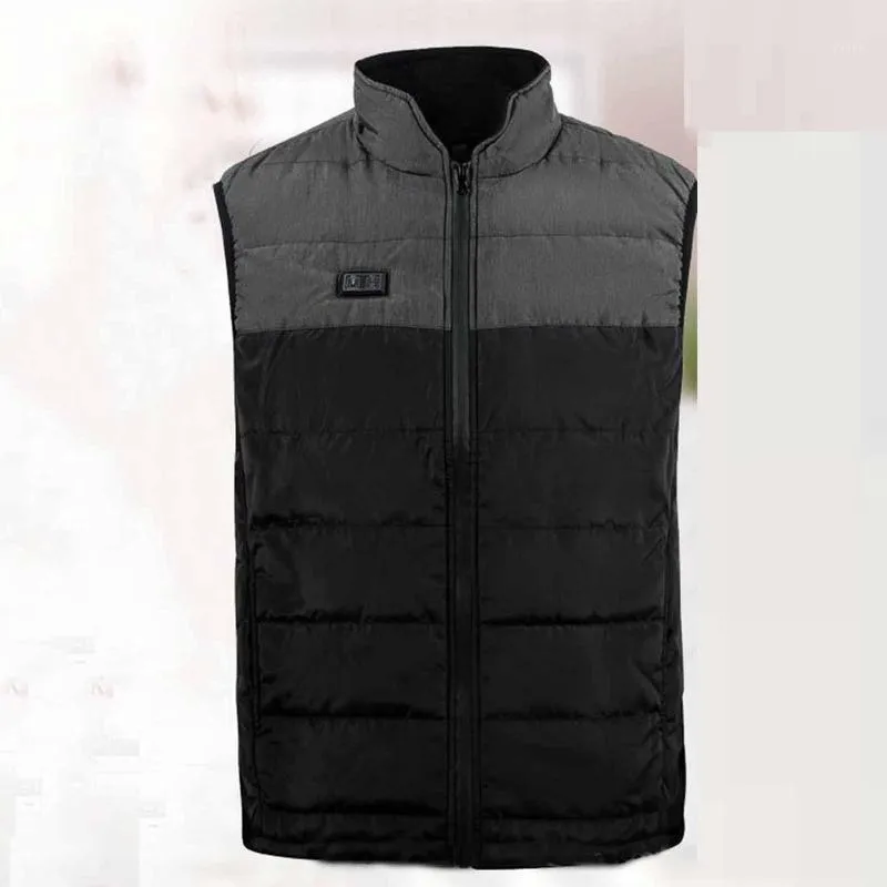 Outdoor T-Shirts Rechargeable Winter Warm Vest Clothing Heated For Riding Skiing Fishing Charging Via Coat#301