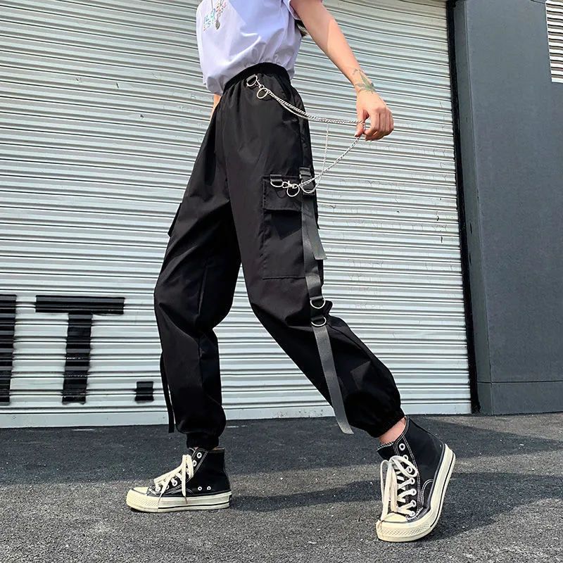 1％　1パーセント Ribbon Pants ブラック Ribbon pants | Techwear