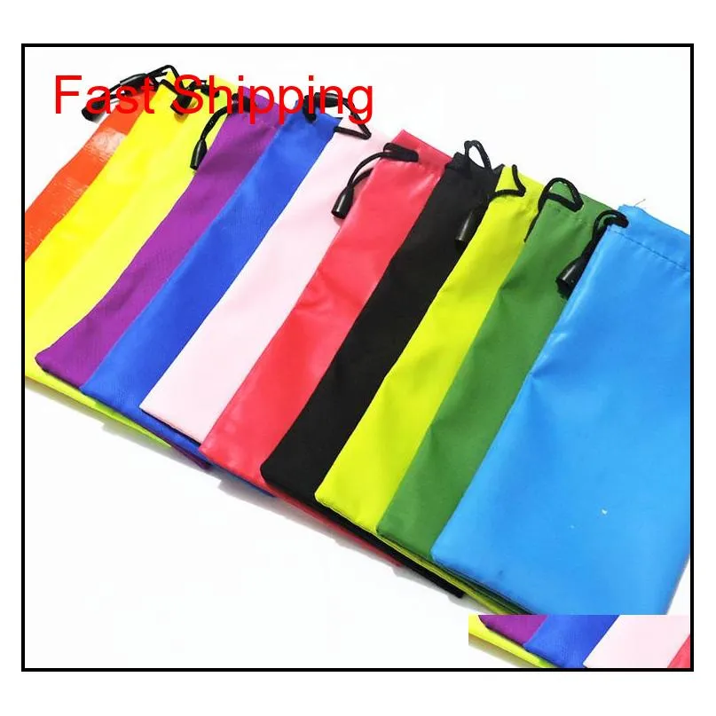 sunglasses cases Hot Mix Batch Many Colors Candy Colors Glass Pouch Soft Eyeglasses Bag 18x9Cm Elas021 Bjfya