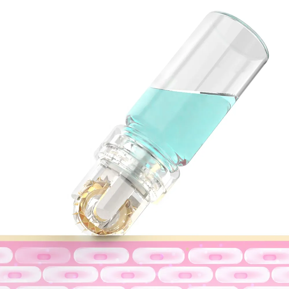 100pcs / Lot Hydra Roller 64 Aiguilles 0.25mm Skincare Derma Microneedle Roller Serum Applicator Cosmétique Microneedling System Free DHL Shipping