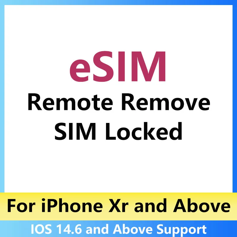 Remove iPhone SIM card restrictions remotely by SIMHUB eSIM QRcode complete replacement for unlock products RSIM QSIM White card
