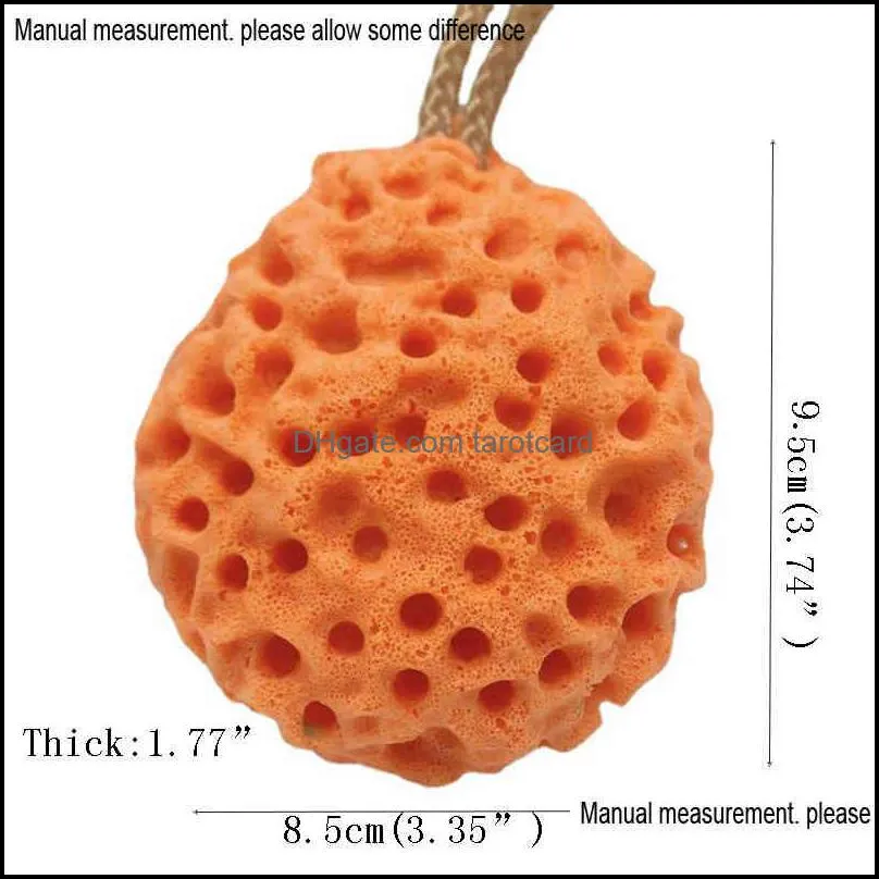 Honeycomb Bath Ball Bathing Scrubbing Cotton Toiletries Child Sponge Wiping Non-Latex Yellow Green Orange Hydrophilicity ZJHP0887