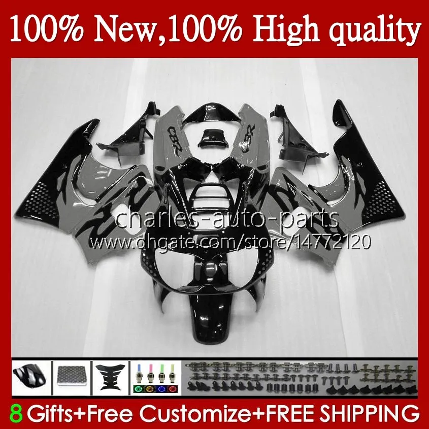 Cuerpo gris negro para HONDA CBR900 CBR893 CBR 900 893 RR CBR893RR 95HC.78 CBR 893RR 900RR CBR900RR 94 95 96 97 1994 1995 1996 1997 Fairing