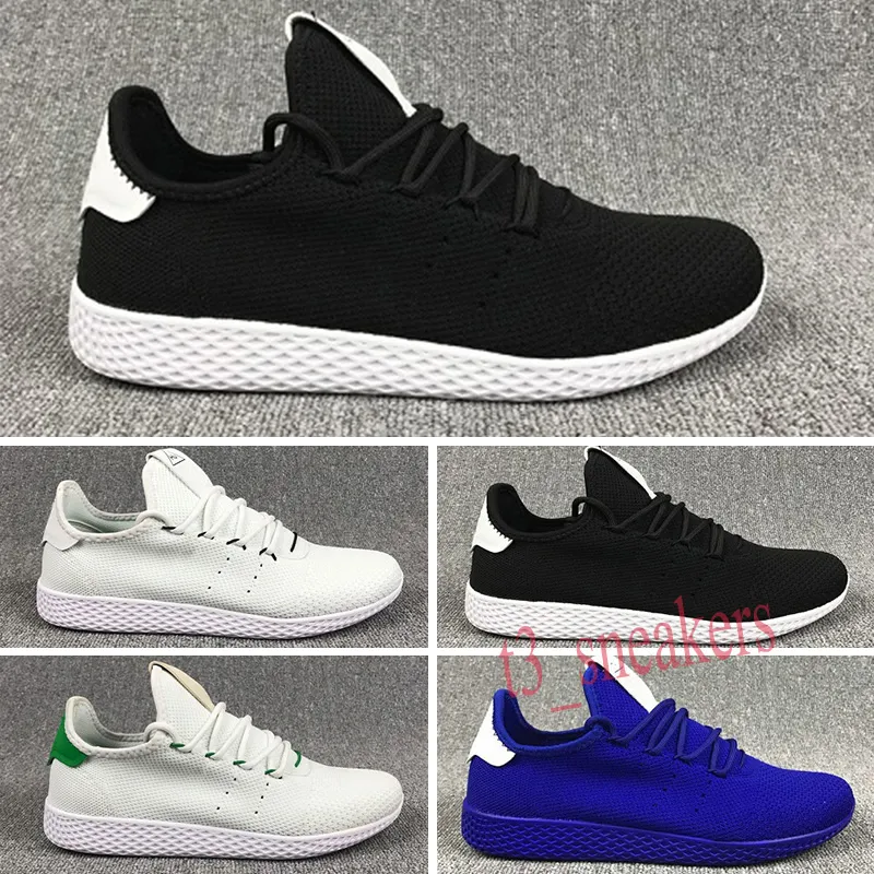 Adidas Tennis HU 2018 caliente m s nuevo Pharrell Williams x Stan Smith Tenis HU Primeknit Hombres Mujeres Zapatos Zapatos corredor deportes
