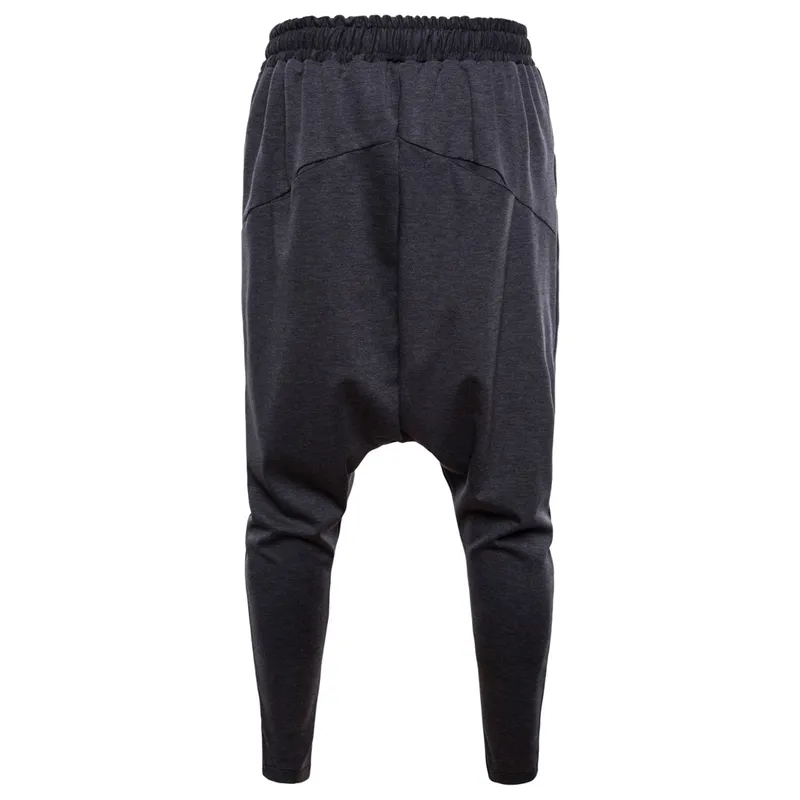 Harem Calças Homens Hip Hop Juntos Casuais Cintura Elástica Calça de Algodão Masculino Streetwear Calças Meados de Ropa de Hombre 20116