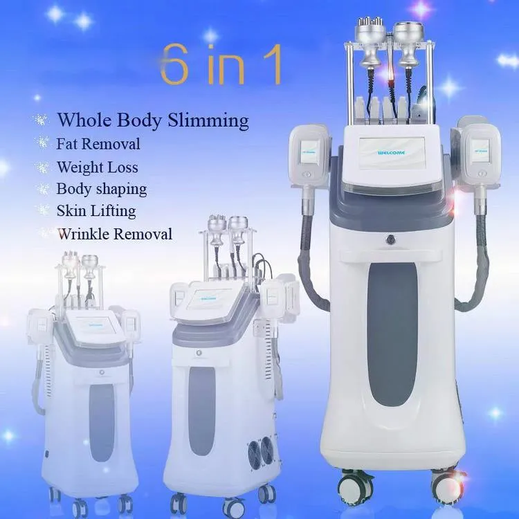 Professonal Cryolipolysis Fat Freezing Machine Machine Cavition Cavitation RF Machine Lipo Laser 2 Cryo головки могут работать одновременно