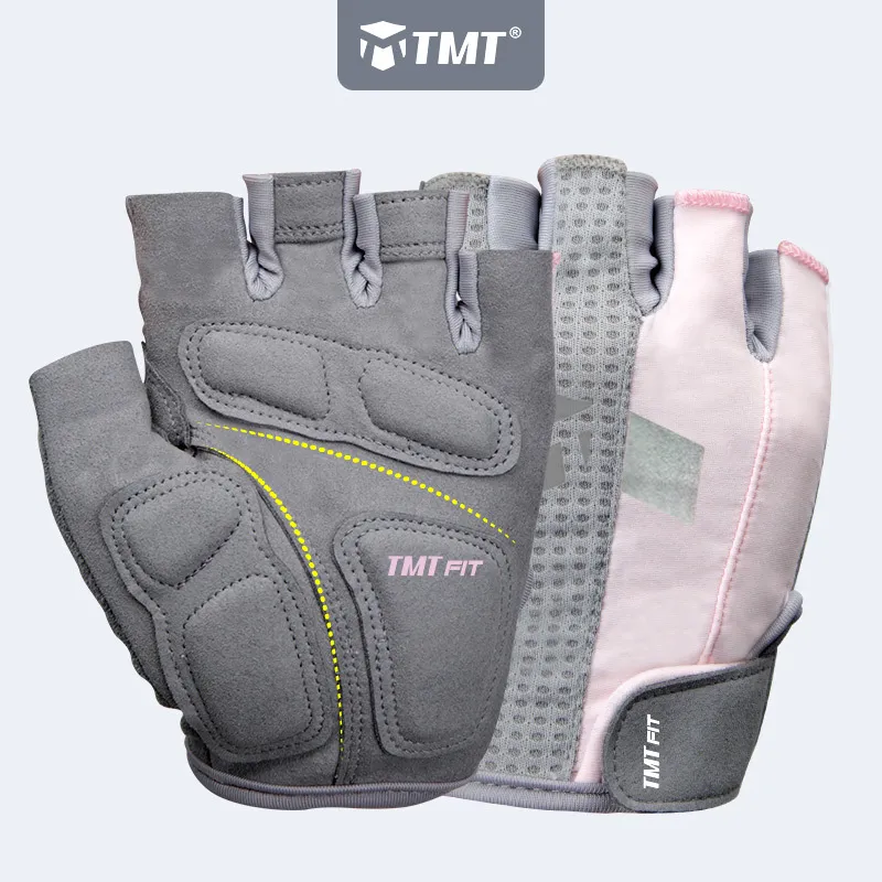 TMT Women Gym Dumbbells Gloves for Body Building Sport Fitness Workout Breathable Gloves for Crossfit Weight Lifting Training Q0107