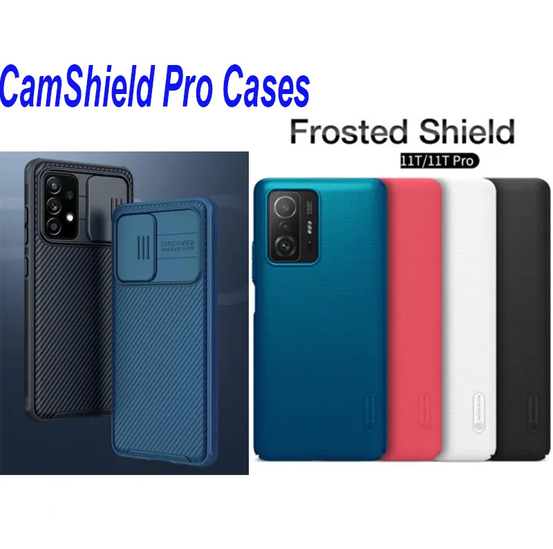 NILLKIN CamShield Pro Cell Phone Cases Frosted Case dust-proof Slide Lens Protection Cover For Xiaomi Mi 11T /11T Pro Camera Shell