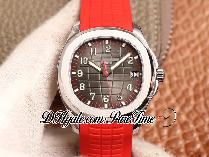 New ZF 5167A-012 Singapore 2019 Special Edition 324SC 324CS Automatic Mens Watch Steel Case Black Texture Dial Red Rubber PTPP Pur323o