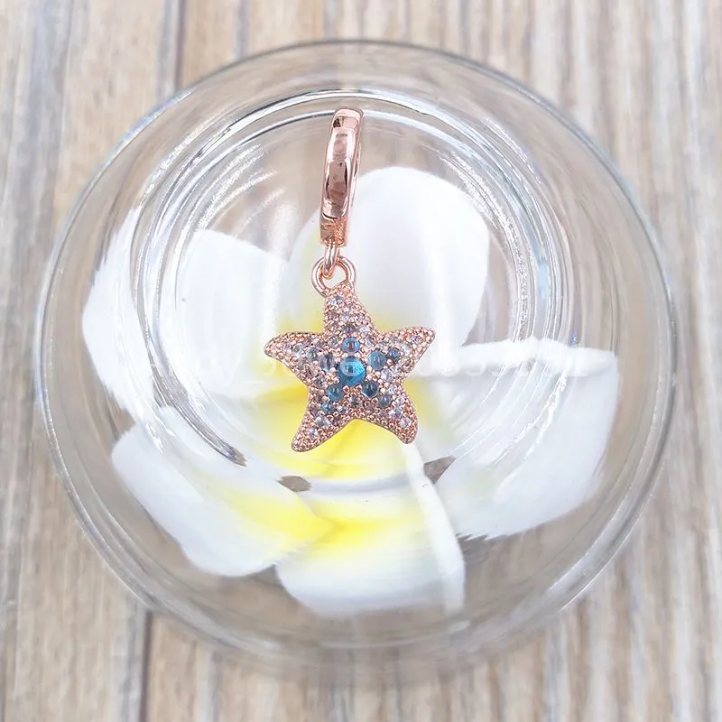 Sparkling starfish dangle charm deals
