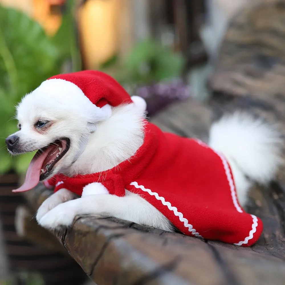 Neue Weihnachten Haustier Dekoration Haustier Kleidung Kleid Welpen Teddy  Katze Hund Mantel Hut Kleid