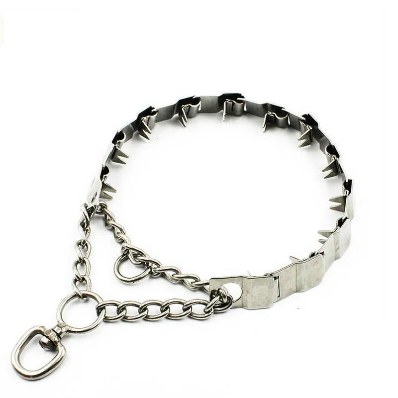 8-68CM Adjustable Dog Training Chain Dog-Collar,Choke Chain,Pinch Collar For  dogs, Polished Points_0001