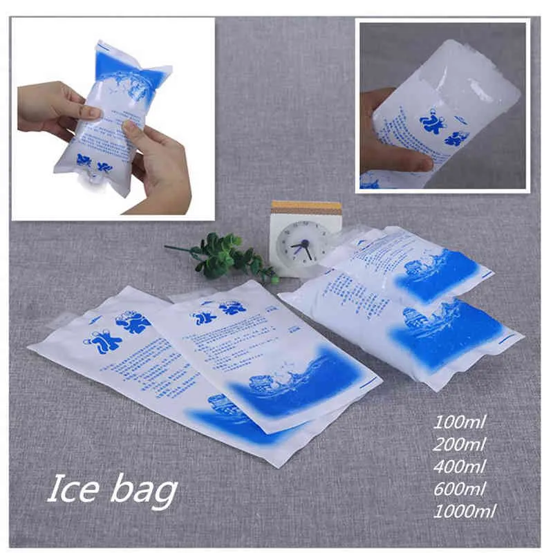 Food Fresh Keeping Ice Bag Reusable Freezer PE Ice Pack Gel Food ...