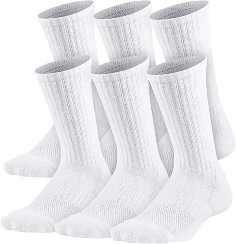 Men`s training socks 100% cotton thickened white grey black stockings socks combination