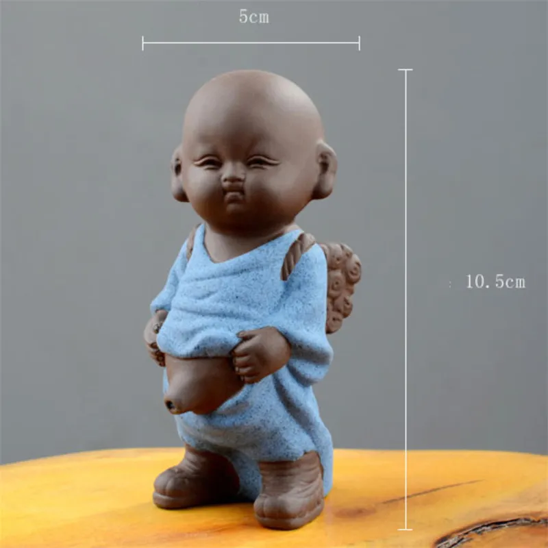 ZISHA TEA PET SINTER SEKING Little Monk Dekoracja Kreatywna sikanie dziecięce lalki spray ceramiczny filtr herbaty Akcesoria 269D