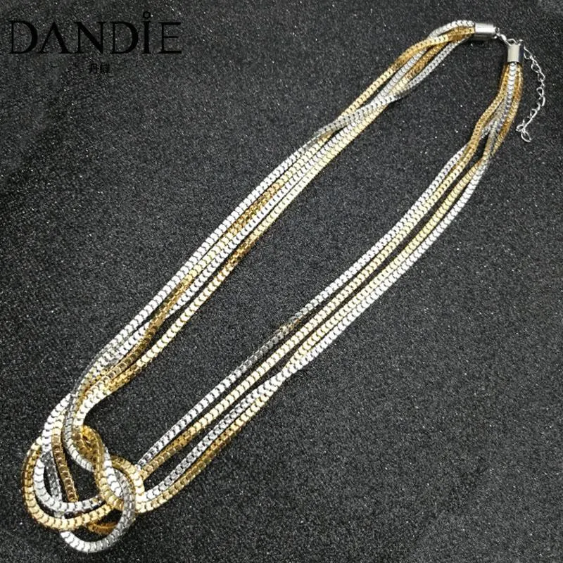 Naszyjnik mody Dandie z różnych biżuterii w stylu łańcucha dla kobiet