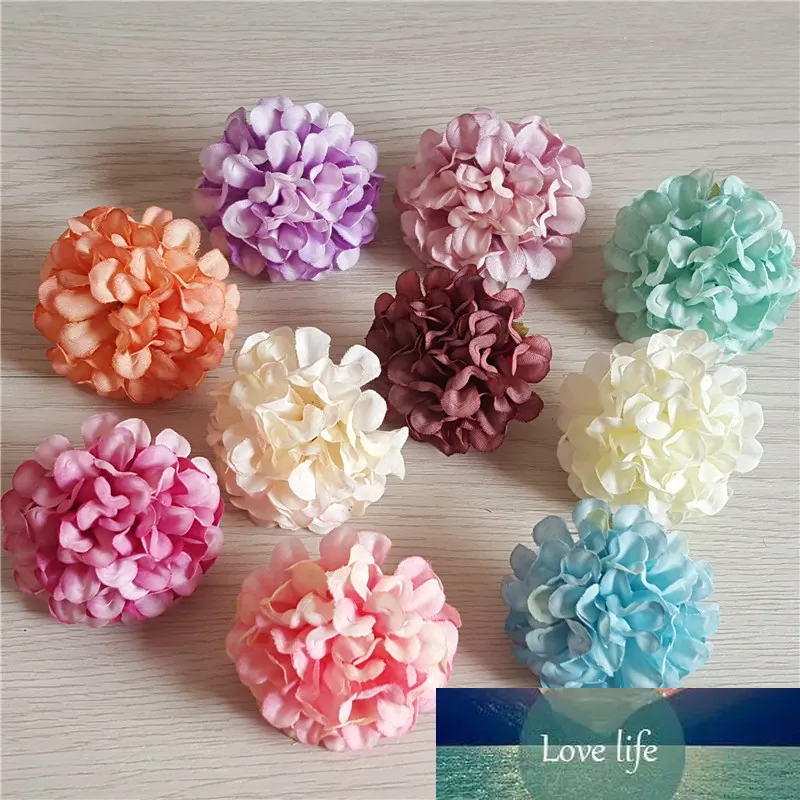 15 Stück 10 Farben 4,5 cm künstliche Blumenköpfe Seide Nelke Gänseblümchen für DIY Hochzeitsdekoration Blume Brautstrauß