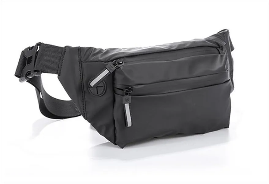 Sac de taille imperméable pour femme homme noir, pochette banane, sacs de ceinture, nouvelle mode, sac à main de voyage, devrait emballer les femmes, sacs de poitrine230r