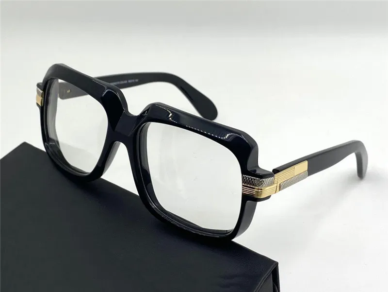 Новая мода квадратная большая рамка ретро оптические очки 607 простой популярный стиль немецкий дизайн мужские топ-качественный очки прозрачный объектив