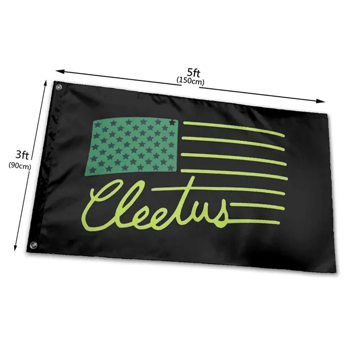 Cleetus McFarland Vlaggen Banners 3X5FT 100D Polyester Hot Ontwerp 150x90 cm Snelle Verzending Levendige Kleur Met Twee Messing dichtingsringen