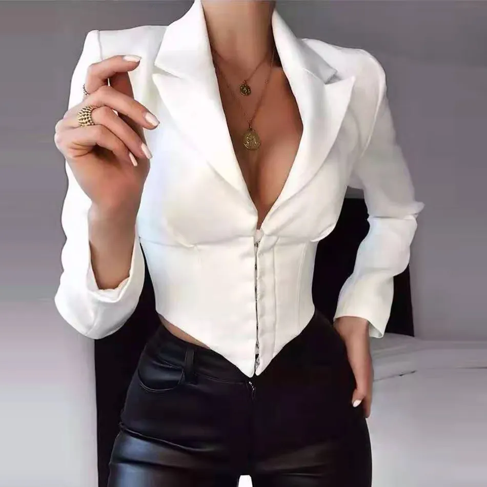 2019-spring-new-solid-color-women-s-sexy-white-coat-shirt-long-sleeved-single-breasted-short (1)