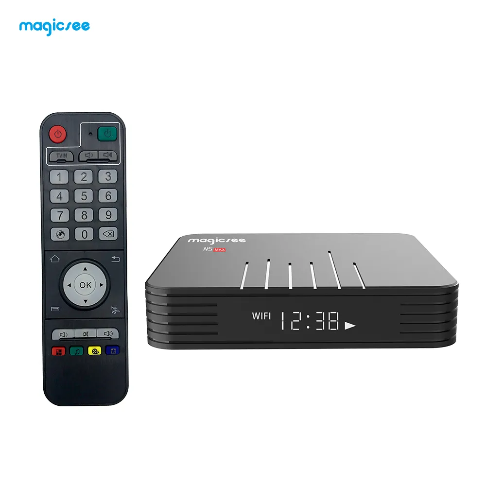 Magicsee N5 Max Amlogic S905X3 Android 9.0 TV BOX 4G 32G Rom 2.4 Magicsee N5 Max Amlogic S905X3 Android 9.0 TV BOX 4G 32G Rom 2.4