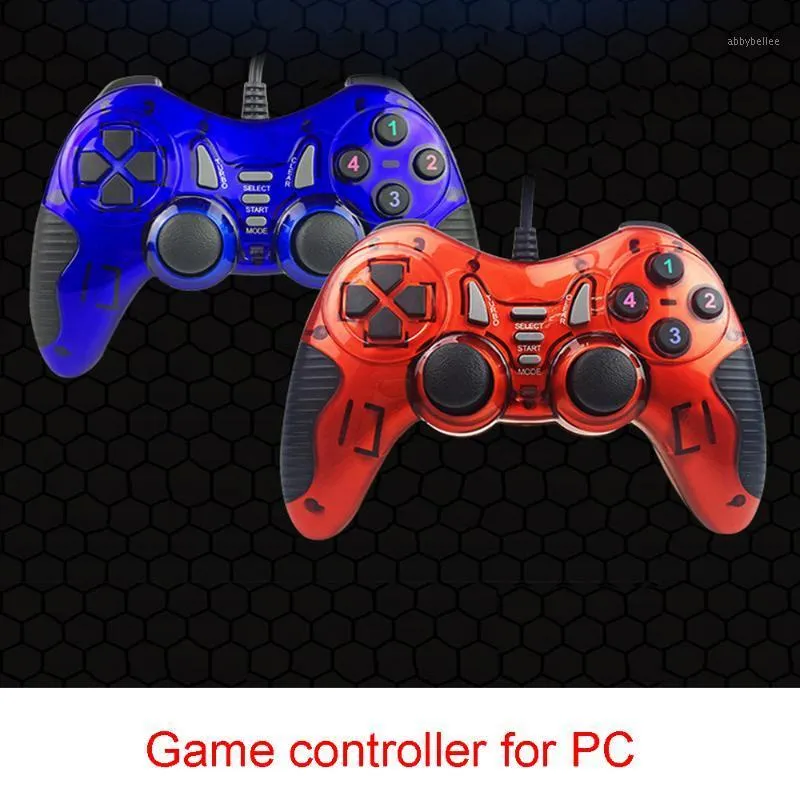 Nieuwe vleermuisvorm USB Wired GamePad Game Controller PC Joystick met turbo -functie1