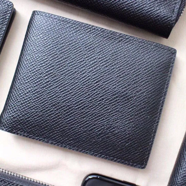 Designers de haute qualité portefeuilles courts pour hommes et femmes en cuir Business porte-cartes de crédit hommes portefeuille avec boîte