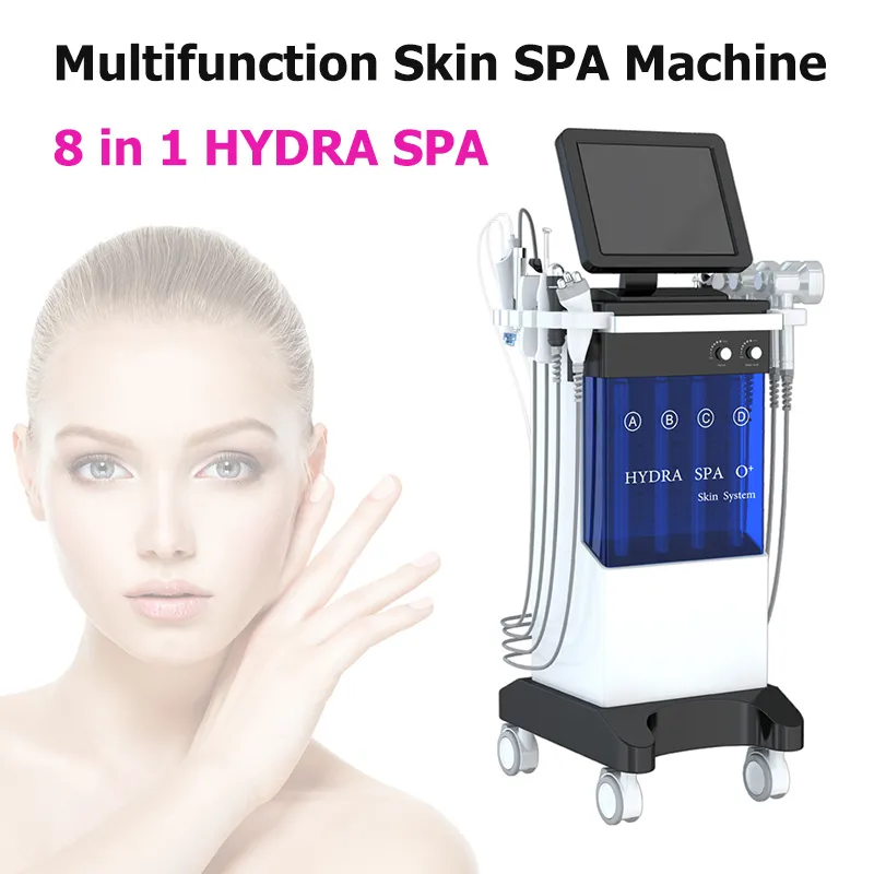 Pistola pulverizadora de oxígeno con microdermoabrasión 8 en 1, máquina facial, instrumento facial galvánico de cuidado hidráulico para extracción y reafirmación de la hidratación de la piel con BIO Photon