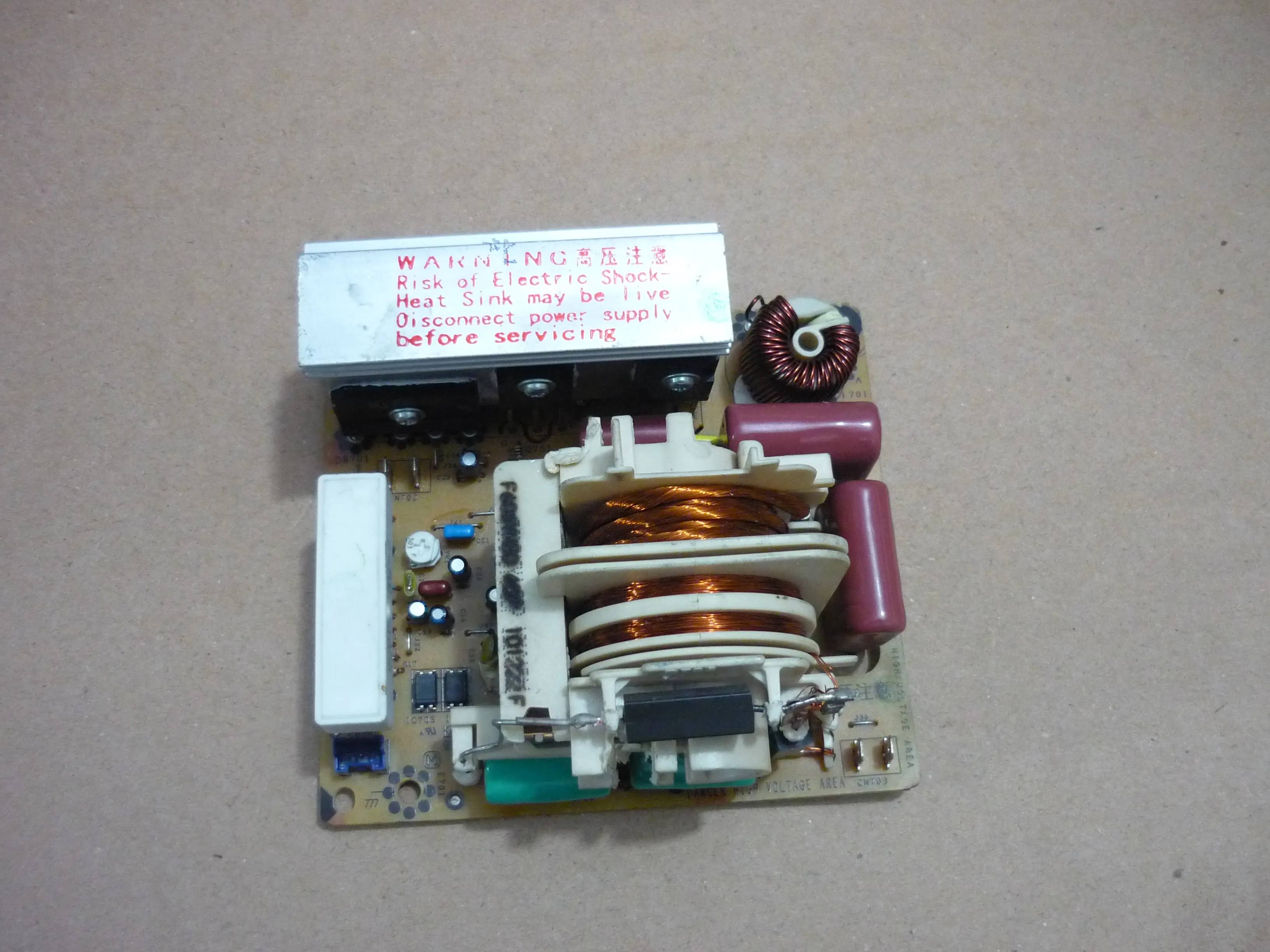 Original moderkort för Panasonic Microwave Inverter Board F6645M300GP F6645M301GP F6645M303GP305 302BP Mikrovågsugn Delar