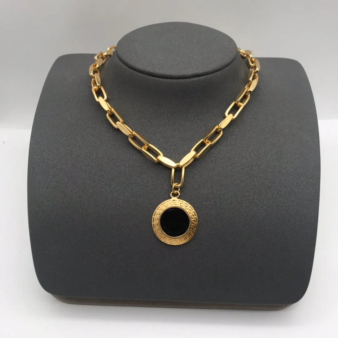 A DITA luxury brand vintage big gold necklaces never fade 18K chain pendant classic stylehigh quality 2022 official latest models pendants for man for woman