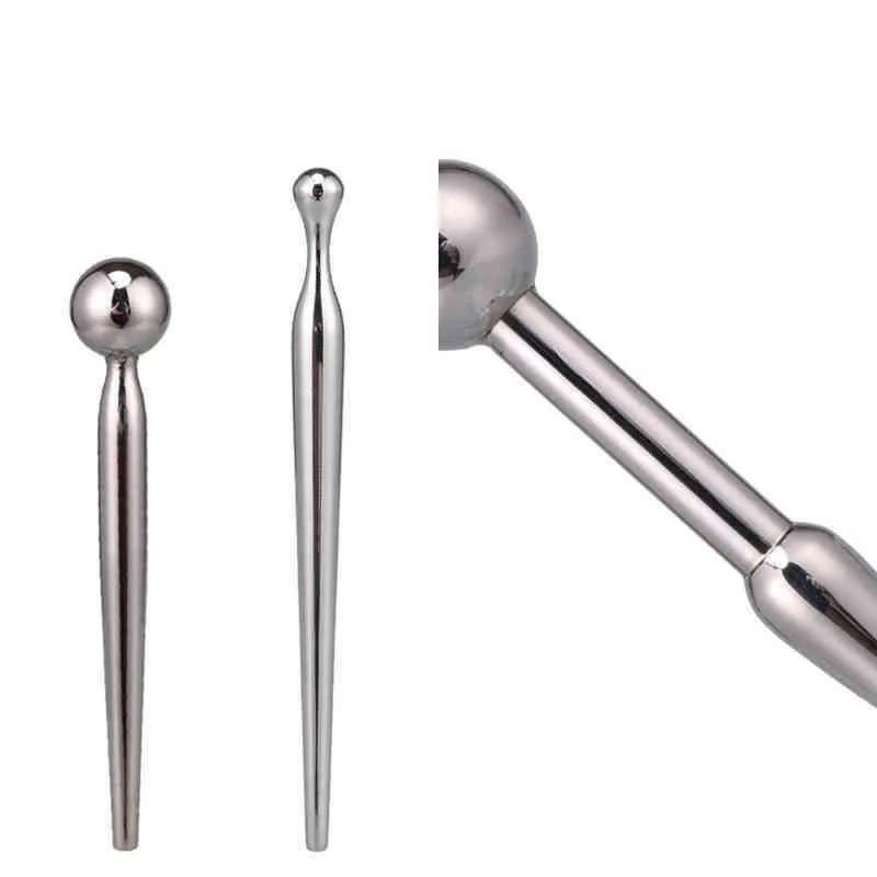 Catetere uretrale NXY 4 dimensioni per scegliere l'uomo Spina solida in acciaio inossidabile Inserto per pene Dilatatore in metallo Giocattolo del sesso Male0107