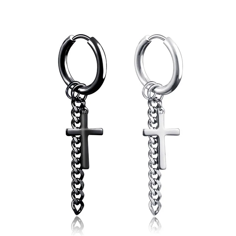 Clip on cross earrings deals