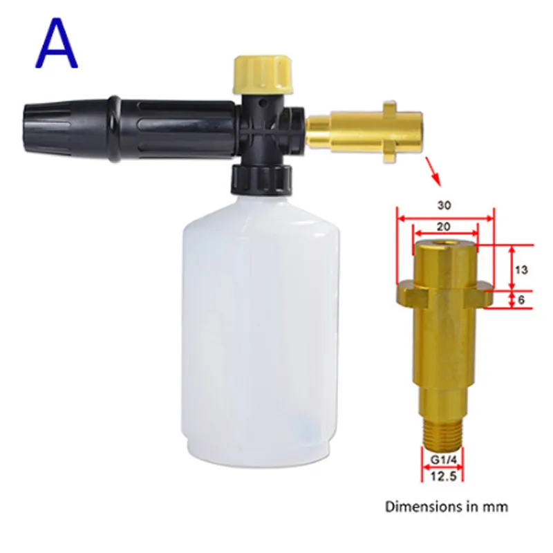 Car Foam Wash Snow Lance Foam munstyckskanonskumgenerator för Daewoo hammer högtrycksbricka