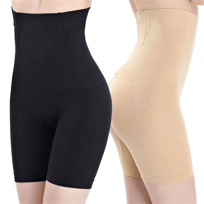 Sh-0006 kvinnor hög midja shaper shorts andningsbar kropp bantning mage underkläder panty s 220125
