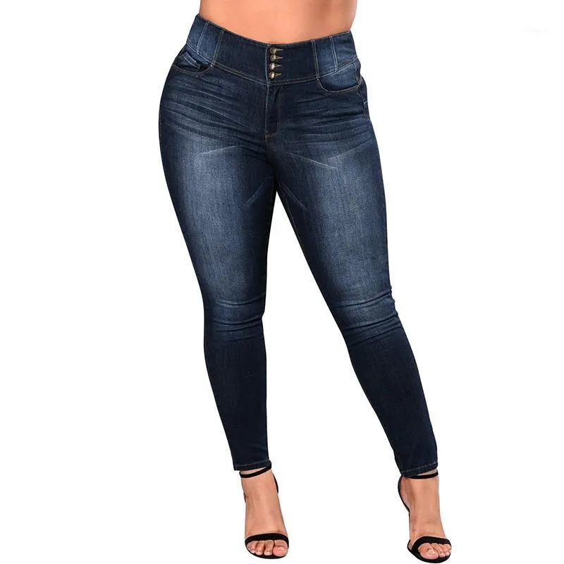 Jean slim grande top taille femme