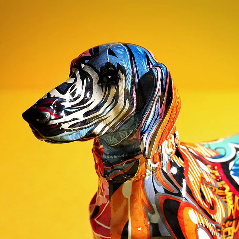 ✨未使用 置物 オブジェ彫刻 アート犬彫刻樹脂工芸品彫像家の装飾品 ✨未使用 置物 オブジェ彫刻 アート犬彫刻樹脂工芸品彫像家の装飾