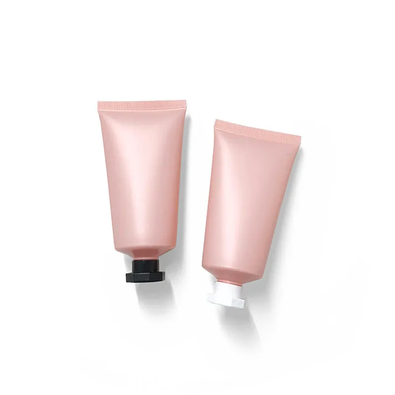 50ml Rosa Soft Tubes Refillerbar Squeeze Flaska Kosmetisk Matt Lotion Lagring Slang Tomt Reseförpackning Behållare 50st / Lot