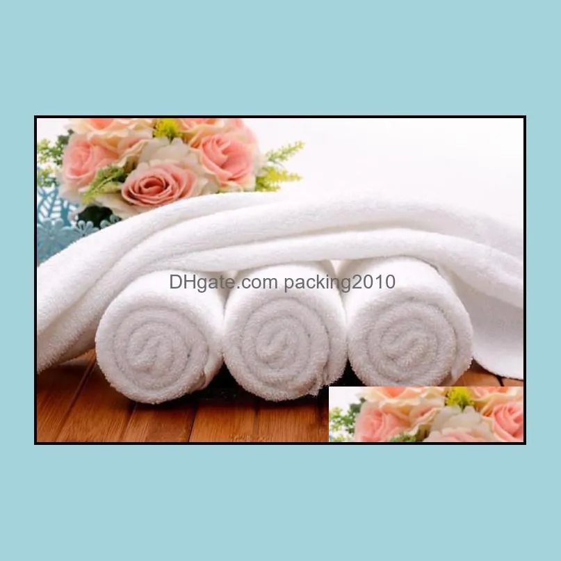 Hot Sale New White 100% Cotton Bath Towels Face Towel SPA Salon Towel High Quality