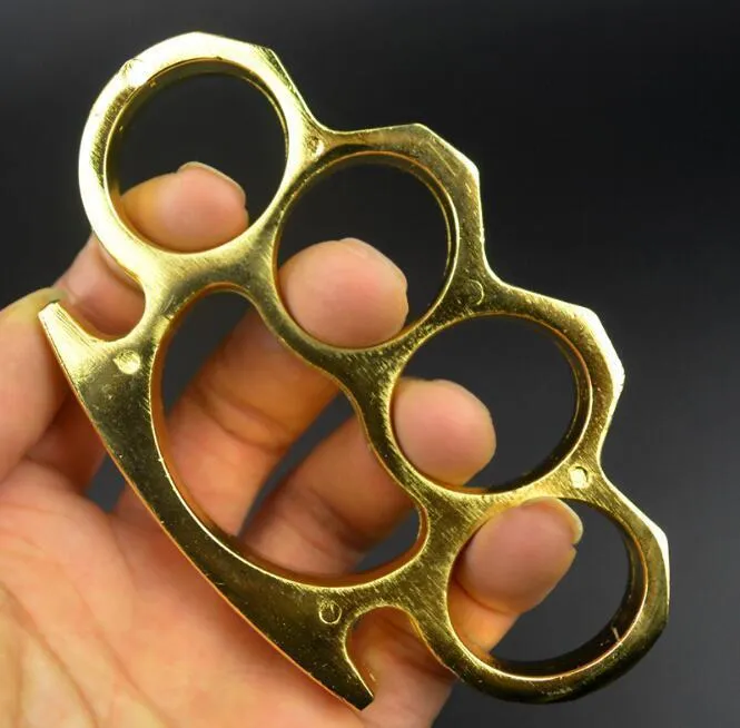 Weight About 154g Thick Steel Brass knuckle dusters Self Defense Personal Security Women`s and Men`s Self-defense Pendant Protective Gear