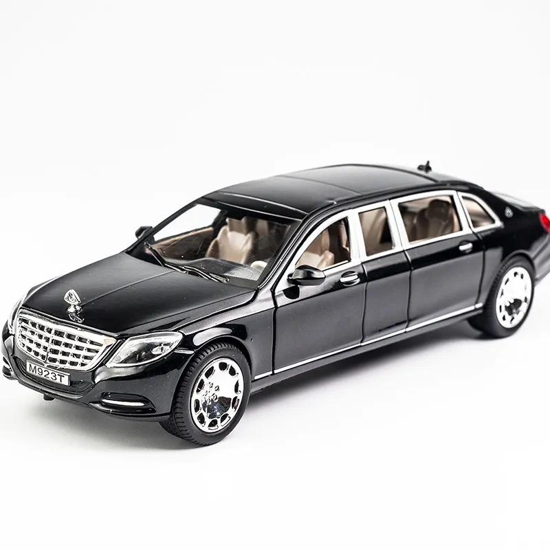 1 24 Echelle Maybach S600 Diecast Metal Model Car avec une fonction d inertie et 6 portes ouvertes