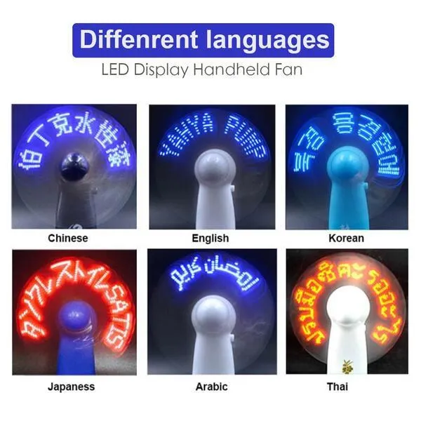 Customizable Mini Battery Fan With Programmable... From Goodlifefactory ...